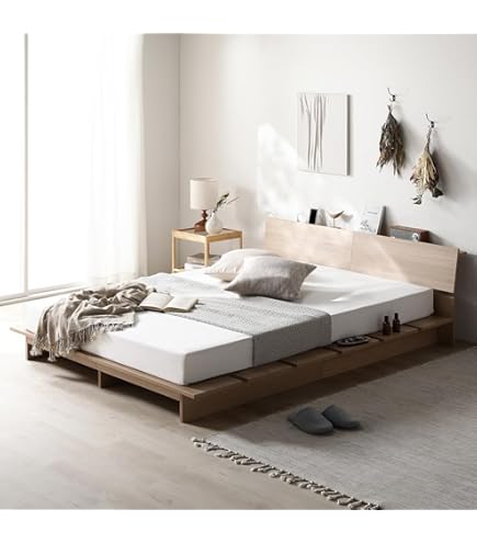 Amazon｜RASIK ベッド セミダブル ステージタイプ 3ゾーンポケット