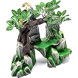 水槽用 オブジェ 奇岩とガジュマルの木 アクアリウム インテリア/オーナメント【並行輸入品】