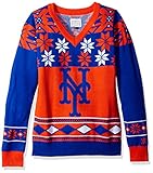 ニューヨーク・メッツMLB 2015 BigロゴVネックHoliday Sweater – 選択サイズ L ブルー