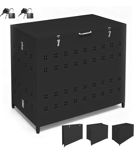 Amazon.co.jp: 屋外用分別ゴミ箱/ダストボックス 【45L】 レッド(赤