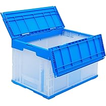 折りたたみコンテナ50L×2個　専用フタ＆台車付き Amazon.co.jp: NITTO(日東) 折りたたみコンテナ 50L (側面