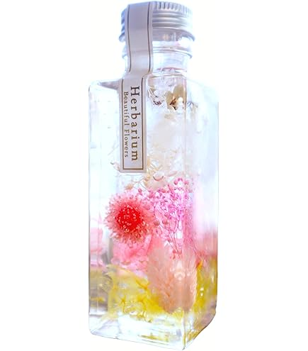 Amazon｜開運ハーバリウム 風水 カラー (イエロー 黄) バラ 丸瓶