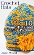 Crochet Hats: 10 Warm Hats and Beanies Patterns: (Crochet Patterns, Crochet Stitches, Crochet Book) (English Edition)