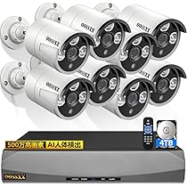 800万画素 防犯カメラ 8台セット 有線 poe 防犯カメラセット WTW 塚本無線 防犯カメラ 屋外 家庭用 防犯カメラセット 1から8
