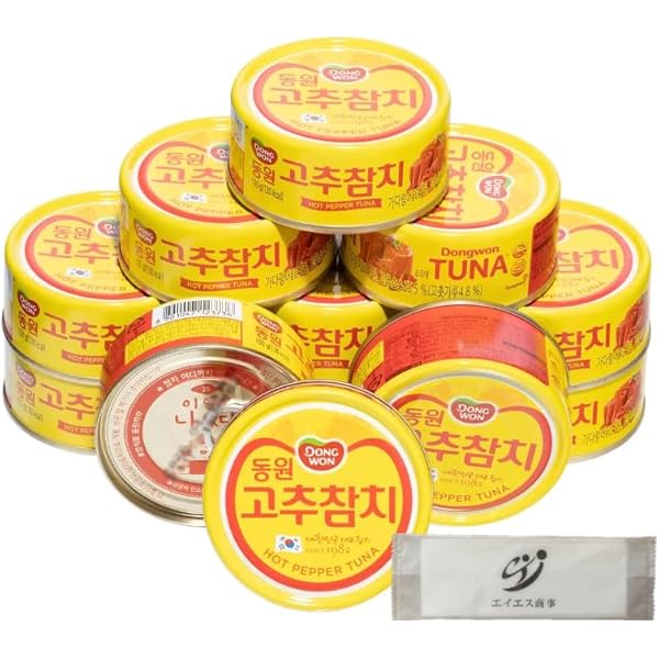 Amazon | コストコ やみつき 韓国 唐辛子ツナ缶 ピリ辛