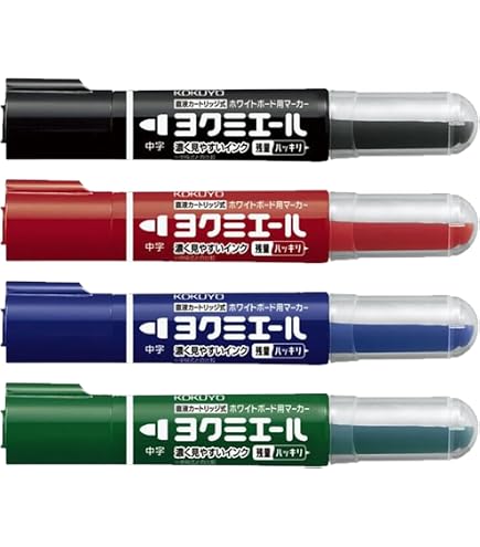 まろ様コクヨホワイトボード用マーカー ヨクミエール中字 黒 84本 新品未使用 コクヨ インク残量がはっきり分かるホワイトボードマーカー 黒