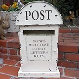 アンティーク調 アイアンメールボックスW 8303-01 郵便ポスト 郵便受け メールボックス MAIL BOX ポスト 玄関 インテリア