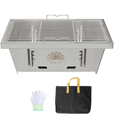 モンベル フォールディング ファイヤーピット 焚火台 BBQグリル 煙が少なく、組み立て簡単。新発想のたき火台「フォールディング