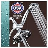 Aquadance 6インチプレミアム高圧力3ウェイRainfallシャワーコンボcombines the best of both worlds – Enjoy豪華な6-setting雨ヘッドと6-
