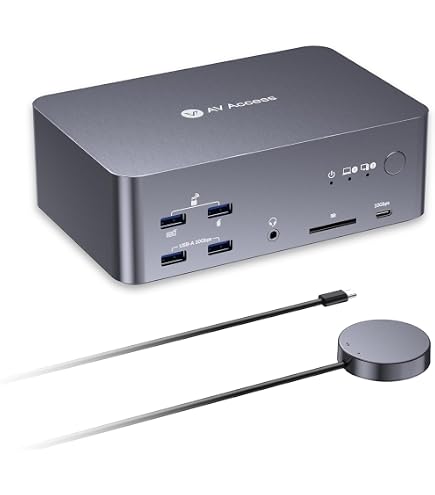 Amazon.co.jp: AV Access iDock P10 KVMスイッチ デュアルモニター 2台