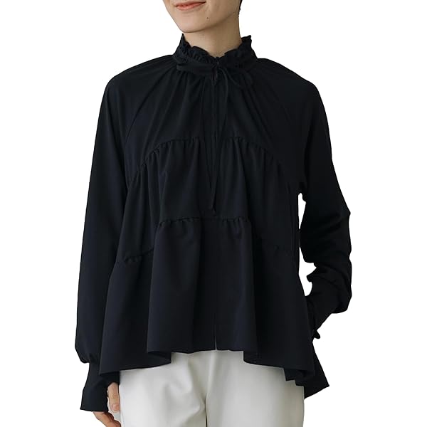 Amazon.co.jp: [ソーノ] テルテルフレア ジャケブラウス*花粉