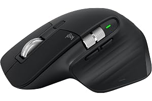 Logitech MX Master 3S – Bluetooth Edition, Graphite, Wireless Performance Mouse with Ultra-Fast Scrolling, Ergo, 8K DPI, Track on Glass, Quiet Clicks, Bluetooth, (Cable & Logi Bolt NOT Included)