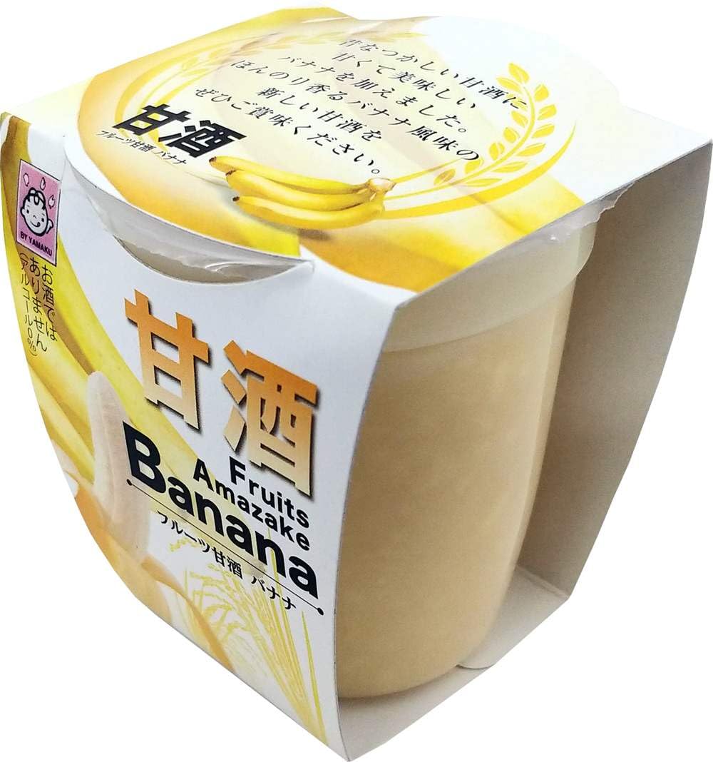 【58%OFF】【918円】 ヤマク食品 フルーツ甘酒 バナナカップ 180g×12個