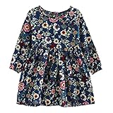 女の子 長袖 ワンピース ベビー服 かわいい 通園 通学 キッズ 子供服 ガールズ ドレス シンプル hibote