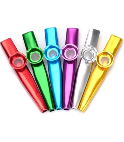 Amazon.co.jp: Kazoo 楽器 6種類の異なる色 アルミニウム合金 カズー