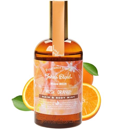 Amazon | ジョンズブレンド ヘアオイル ムスクオレンジ 80mL シトラス