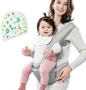 Amazon Co Jp Beideli ベビーキャリア 抱っこ紐 ヒップシート ウエストキャリー分離可 多機能 通気性 軽量 O脚防ぐ お出かけ用 対面抱っこ 前向き抱っこ おんぶ 横抱っこ 4way グレー ベビー マタニティ