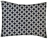 SheetWorld Crib / Toddler Percale Baby Pillow Case - Navy Links - Made In USA by sheetworld