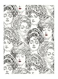 York Wallcoverings BV2419SMP Tres Chic Pucker Up Buttercup Wallpaper Memo Sample, 8-Inch x 10-Inch [