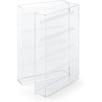 透明アクリル アクセサリーケース２つ＋樹脂ピアス　無印良品 Amazon.co.jp: 無印良品 アクリルネックレス・ピアスケース・見開き
