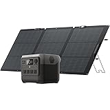 EcoFlow ポータブルバッテリー ソーラーパネルセット ポータブル電源RIVER2 Pro ソーラーパネル 160W 1枚 太陽光発電セット 768Wh 大容量 リン酸鉄リチウムイオン電池 充放電サイクル3,000回以上 高耐久 6倍長寿命 ソー