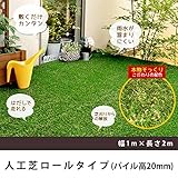 ロール人工芝（芝丈20mm）幅１×長さ2m SST-FME-2002 送料無料　ロールタイプ　リアル　屋上緑化　ベランダ