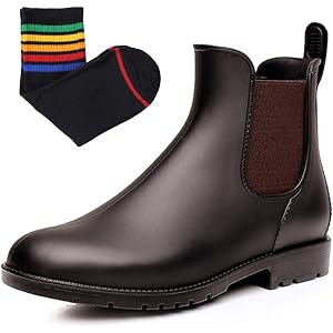 [Smiry] レディース&メンズ レインブーツ 快適 防水 雨靴 滑り止め 軽量 梅雨対策(22.0cm～26.5cm…