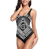 Amazon Co Jp レトロフリーメイソン ワンピース 水着 レディース ビキニ おしゃれ セクシー スリムフィット 人気 競泳水着 服 ファッション小物