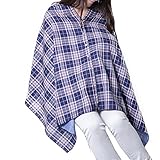 多機能授乳ケープ 授乳ケープ 360°安心 授乳ストール 授乳 マタニティ 出産祝いにも人気 (チェック)