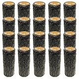 サンポリ　樹脂製擬木はなえ80Φ 一本杭 H200 (20本セット)