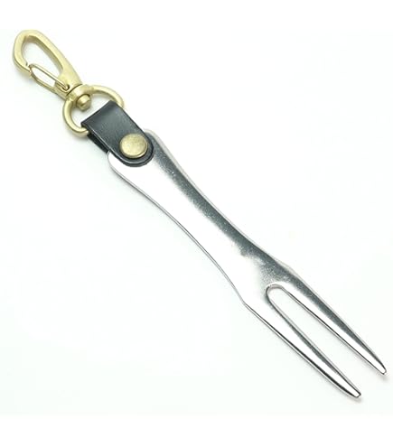 Amazon | グリーンフォーク 本革ベルト付 (グリーン) ゴルフフォーク