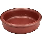 萬古焼 調理してそのままテーブルへ お手軽 アヒージョ鍋 直径約12×3cm アヒージョ皿 直火 陶器 電子レンジ対応 オーブン可 広口で洗いやすい 茶色 ブラウン 日本製 15584