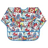 Bumkins DC Comics Sleeved Bib, Superman Comic, 6-24 Months by Bumkins