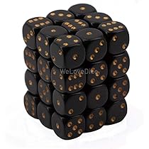 ダイス 4個 Amazon | Dice Block with 36 d6 Opaque Dice Black w/white | ダイス
