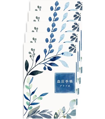 Amazon.co.jp: 高血圧管理手帳☆わたしの血圧手帳 グラフ記入式 5冊