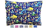 Toddler Pillowcase - Fun Designs that Kids Love - Perfect Fit for All 13x18 and 13x19 Pillows - High