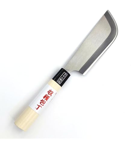 Amazon | 匠作 黒打 収穫包丁（両刃）割込鋼付 130mm ※野菜の収穫