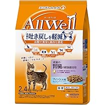 オールウェルキャットフード ドライ 吐き戻し軽減　贅沢素材入り フィッシュ Amazon | [吐き戻し軽減] All Well(オールウェル