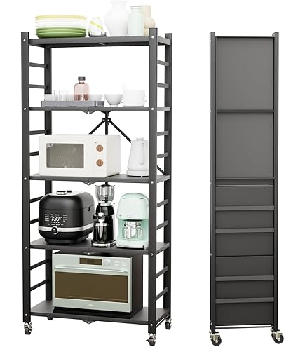 Amazon.co.jp: YASICA 折り畳みラック 折りたたみ棚 4 段折りたたみ式