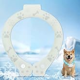 Paerduo Paerduo 犬 クールネック 犬用ネッククーラー 【18℃自然凍結/PCM50%増量/持続冷却】NASA認証 猫足ボタン 脱落防止設計 犬 首冷やす 冷感リング ひんやりリング 軽量タイプ クールリング 冷え首輪 氷結ベルト 繰り