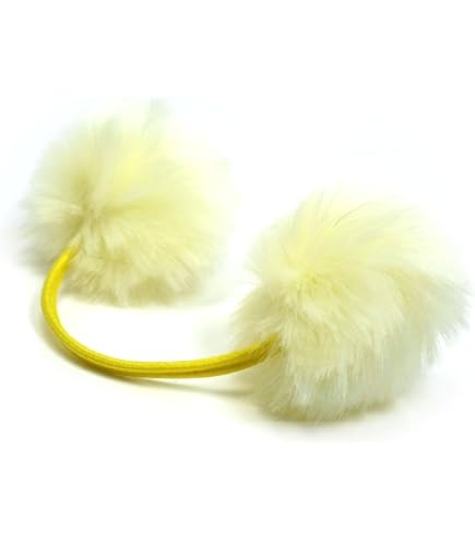 Amazon | [レックス スタンダード] ヘアゴム ボンボン ファー付き 大人