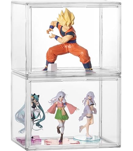 Amazon.co.jp: 八番屋 フィギュアケース 収納 透明展示ケース