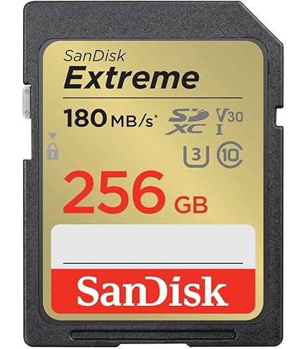 SanDisk 64GB Extreme SDXC UHS-I Memory Card - C10, U3, V30, 4K