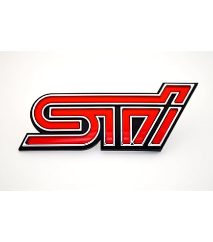 Amazon | 【スバル純正】STI【チェリーレッド フロントオーナメント