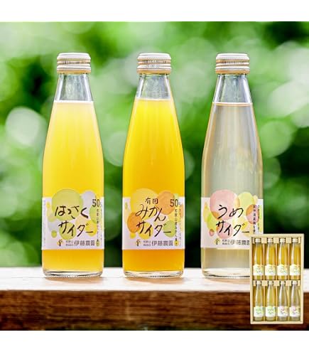 Amazon.co.jp: 伊藤農園 サイダー 8本入（8本） みかんサイダー 柑橘