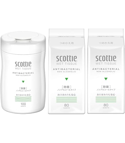 Amazon.co.jp: スコッティ ウェットティシュー 除菌 アルコールタイプ