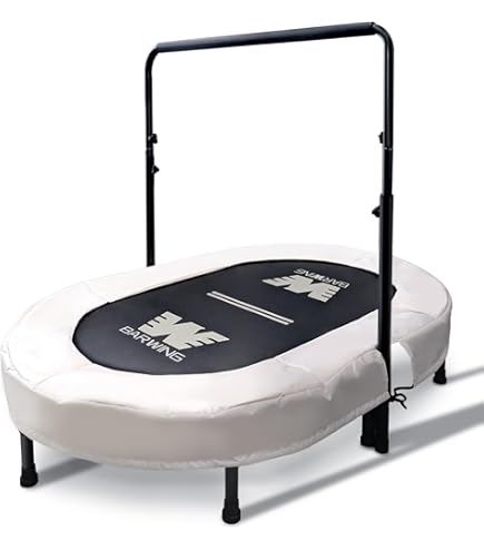 Amazon | [室内用] トランポリン 96cm 8本脚 静音 折りたたみ式 モカ