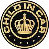CHILD IN CARマグネット（ゴールド）