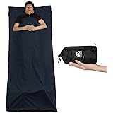 Unigear インナーシュラフ 寝袋 インナーシーツ 超軽量 肌触り良い 旅行・列車・ホテル用 車中泊 防災用品 地震対策災害 キャンプ 室内兼用 収納バッグ付き 封筒型 丸洗い可