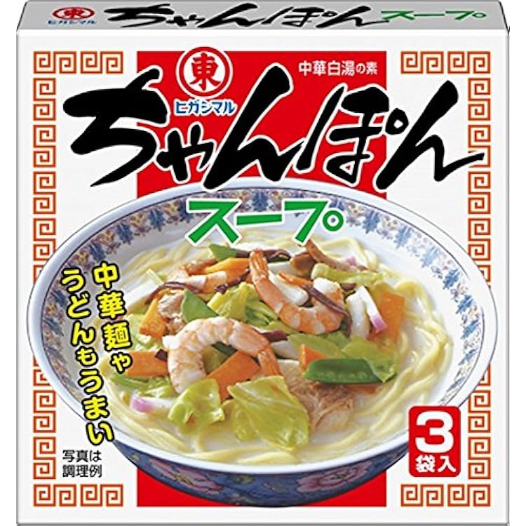 うどんちゃん専用°・*:.。.☆ Amazon | ヒガシマル ちゃんぽんうどんスープ 3袋入×10箱